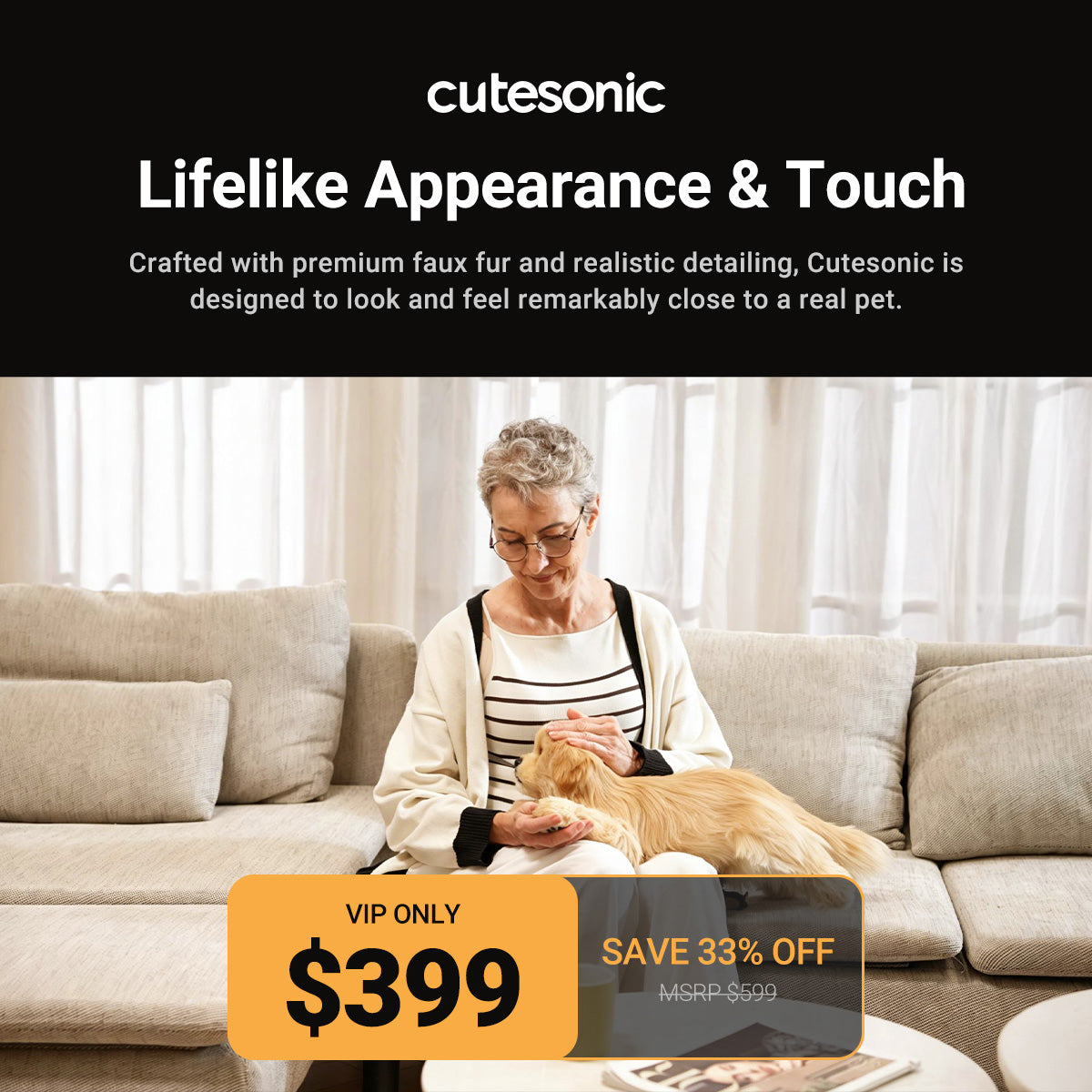 Lifelike AI Companion Pet Robot